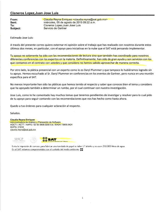 Carta de Recomendación SAT